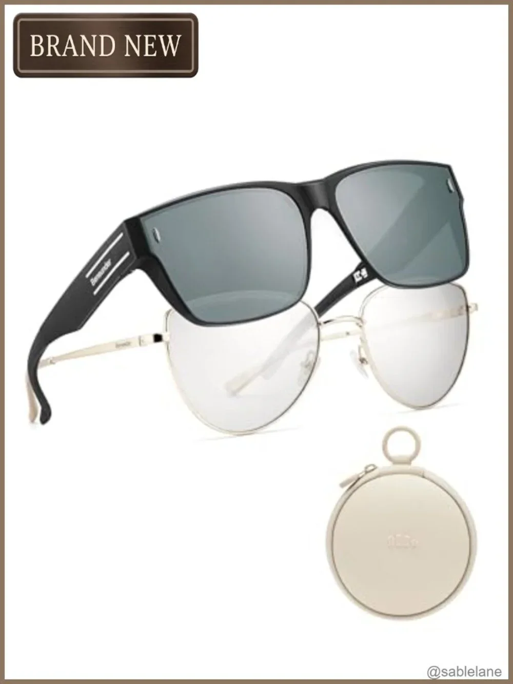 Polarized Fit Over Sunglasses for Men & Women UV400 Foldable TR90